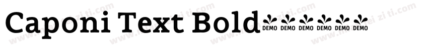 Caponi Text Bold字体转换